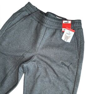 Men’s Puma Gray Joggers Sweatpants Brand New NWT Medium